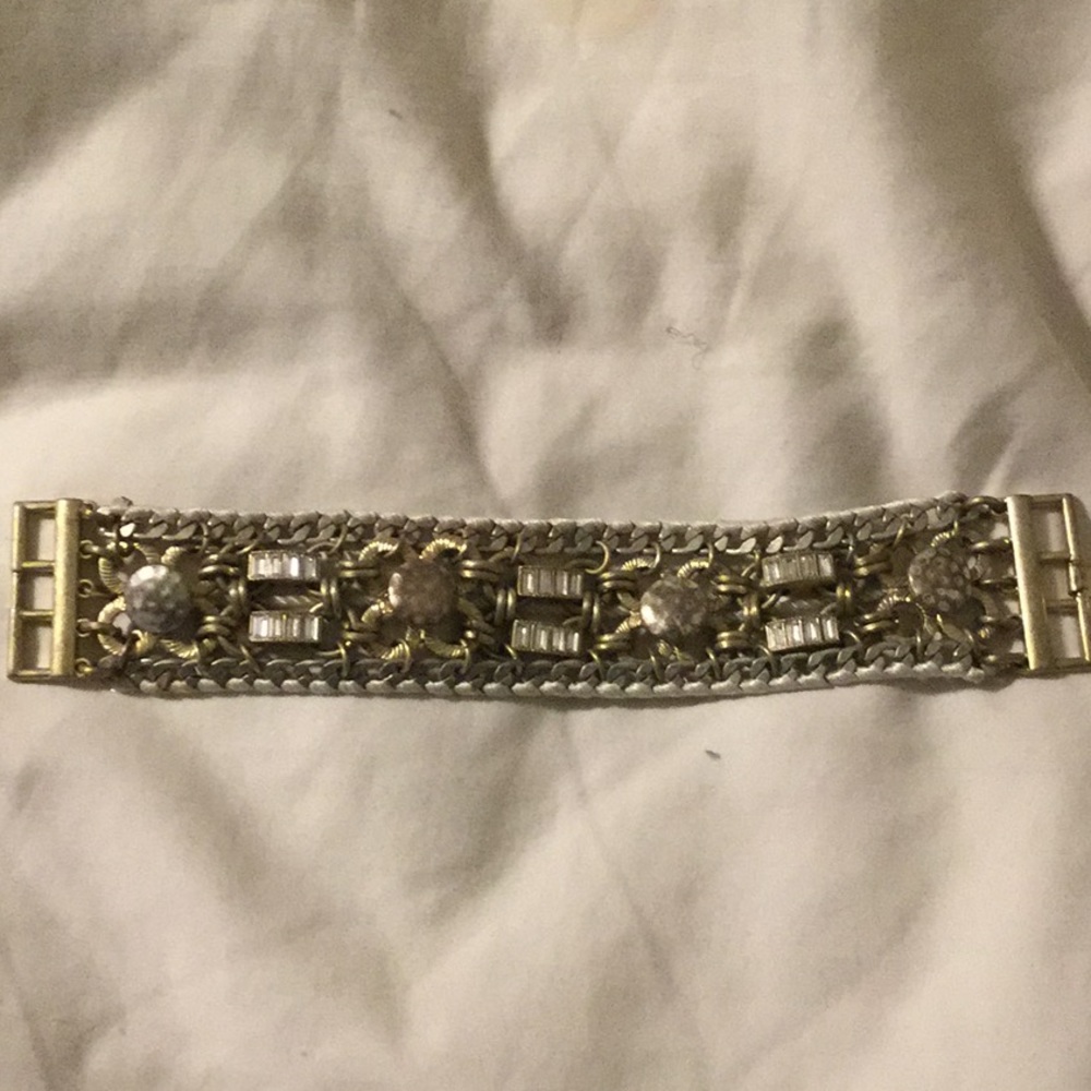 Banana Republic  gold-tone & Rhinestone Bracelet